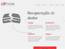 Tablet Screenshot of corvus.com.br